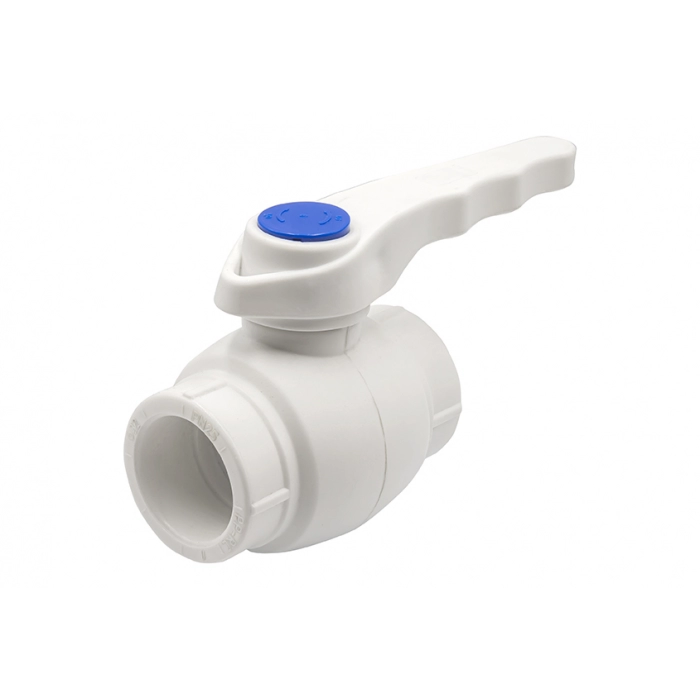 Полипропиленовый шаровой кран полнопроходной ручка 32 EVER PLAST /белый